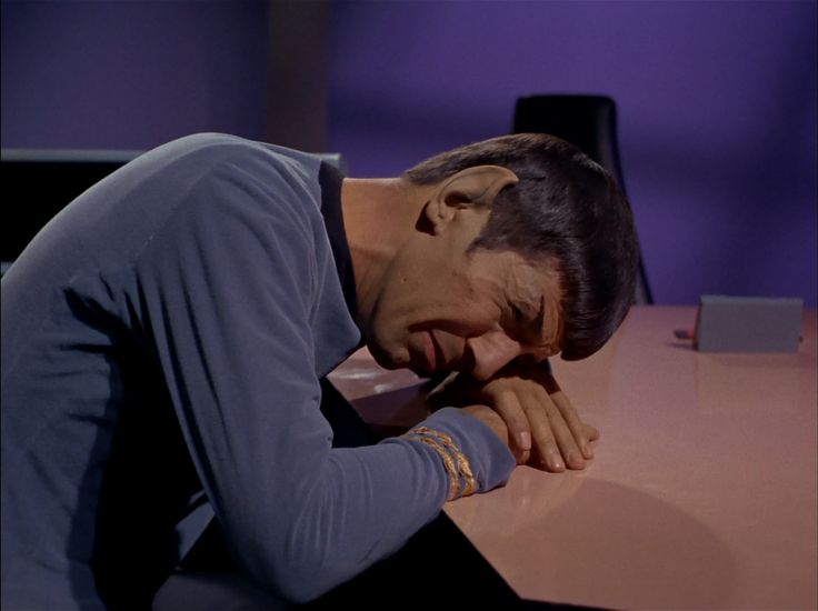 sad spock